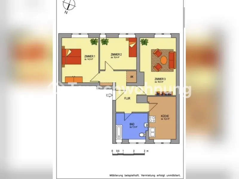 Tauschwohnung: Schön geschnittene Alt-Neubau Wohnung im Kissingen Kiez — photo 1